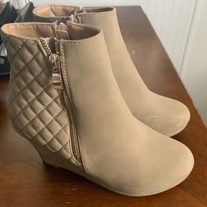 Wedge booties